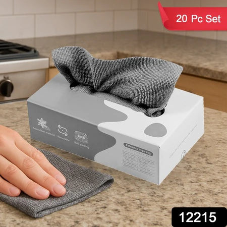 Reusable Magic Microfiber Cleaning Cloths – Thickened Multi-Surface Wipes for Kitchen, Home & Car (20 Pc)