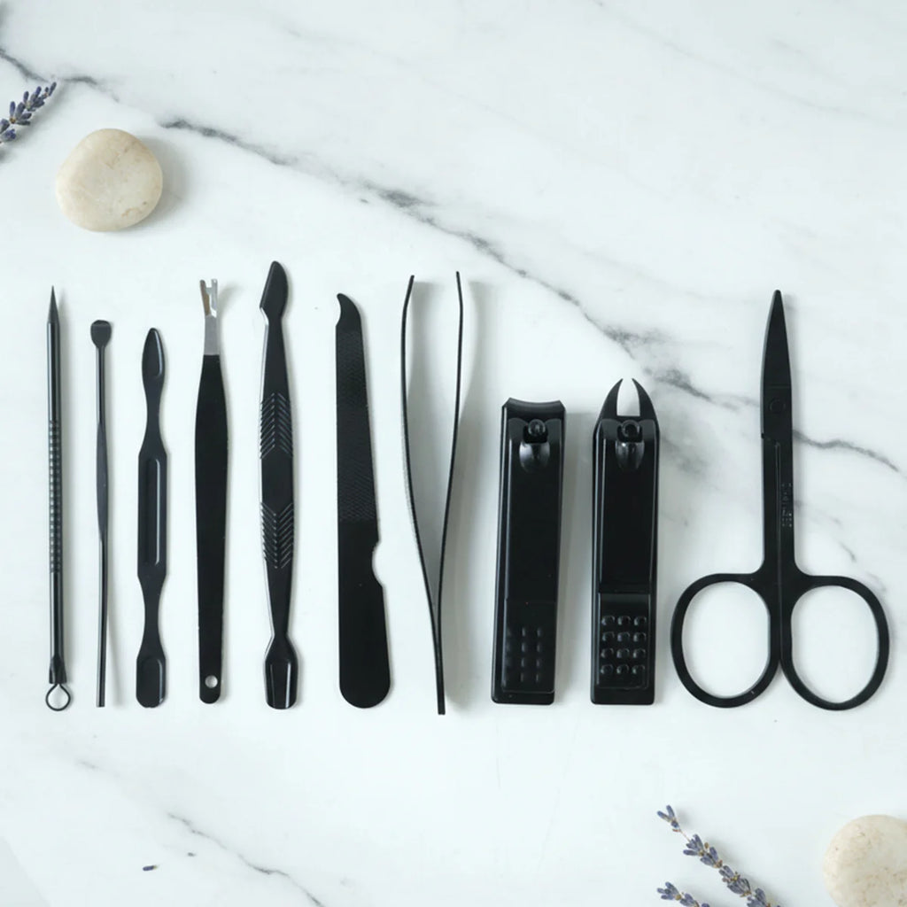 10 In 1 Professional Manicure Pedicure Grooming Kit