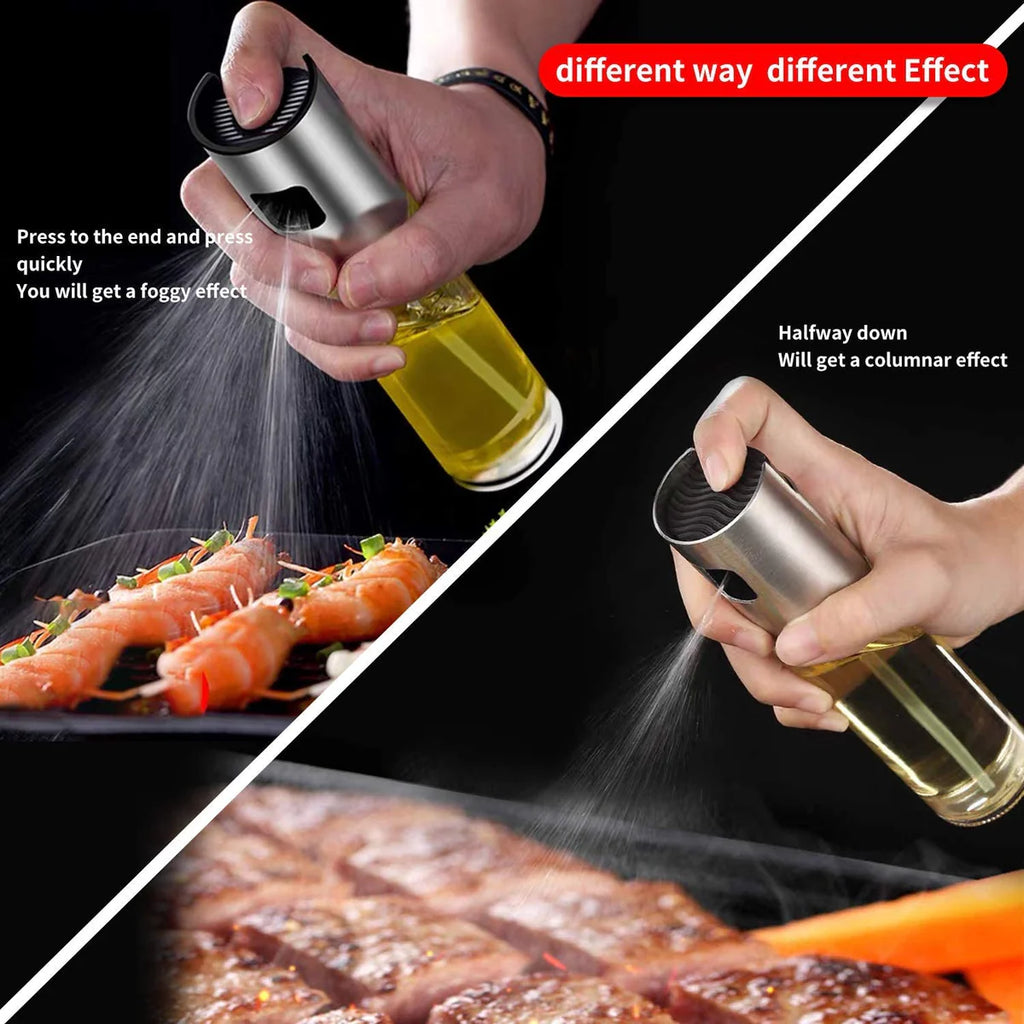 Glass Oil Sprayer Dispenser Bottle – 100ml BPA-Free Spray Bottle for Cooking, BBQ & Kitchen Use