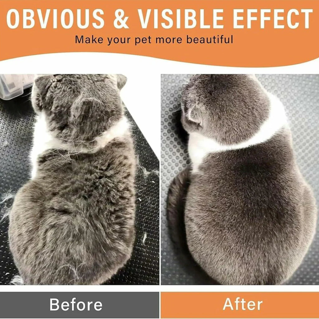 Electric Steam Pet Grooming Brush – Hair Removal Massage Comb for Cats & Dogs
