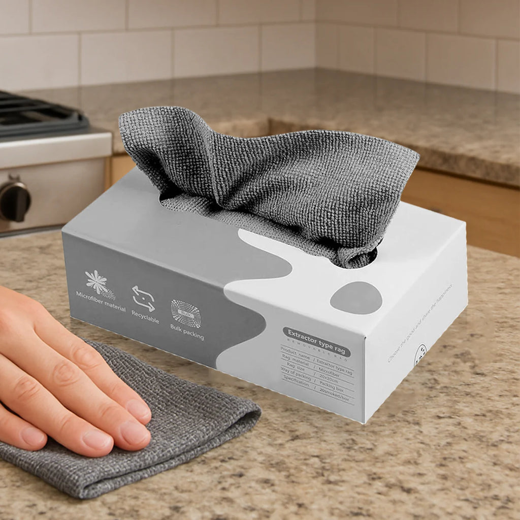 Reusable Magic Microfiber Cleaning Cloths – Thickened Multi-Surface Wipes for Kitchen, Home & Car (20 Pc)