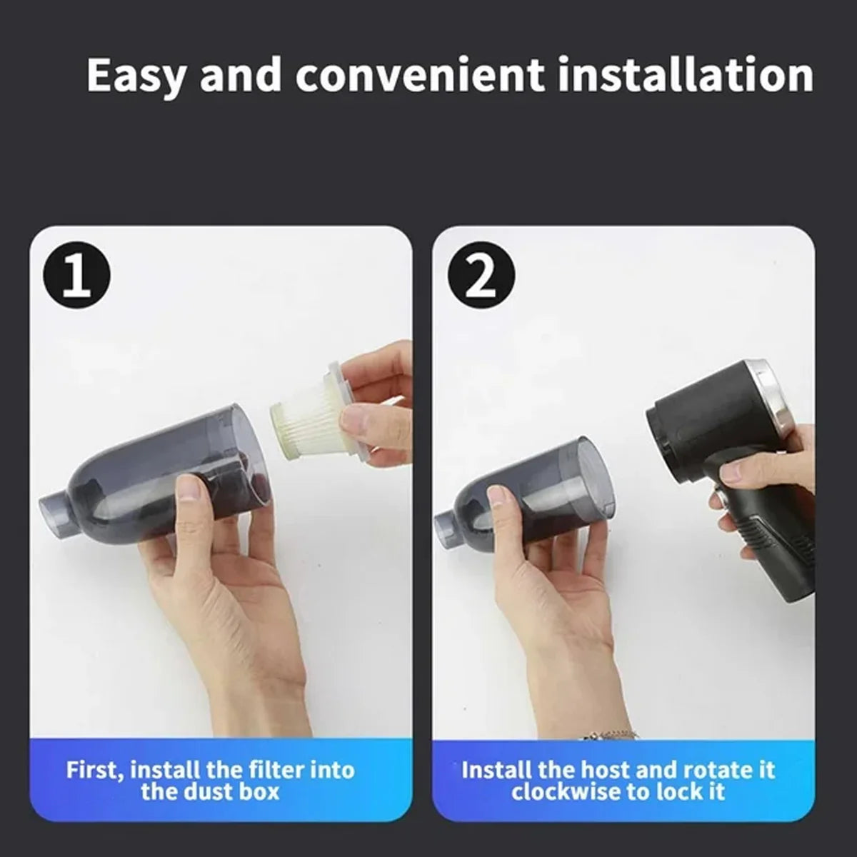 Mini Wireless Vacuum Cleaner with Blower – Portable Rechargeable Handheld