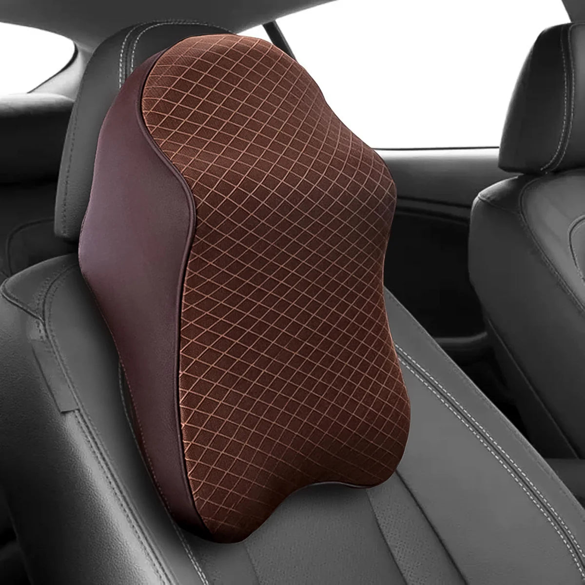 Car Neck Pillow – Memory Foam Head & Cervical Support Cushion for Driving (1 Pc)