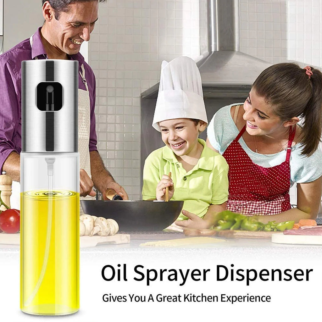 Glass Oil Sprayer Dispenser Bottle – 100ml BPA-Free Spray Bottle for Cooking, BBQ & Kitchen Use