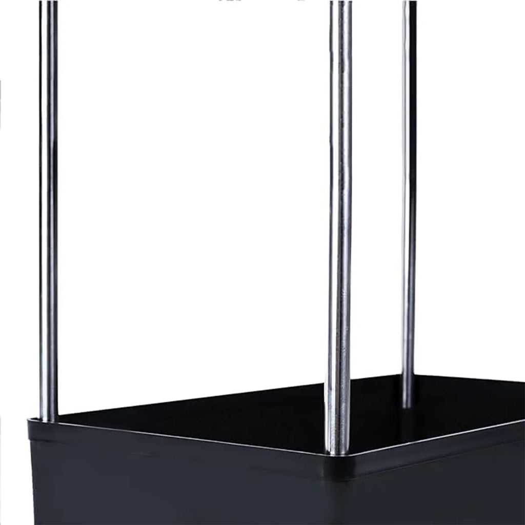 4-Layer Movable Storage Rack Trolley with Wheels – Heavy Duty Plastic Organizer for Kitchen & Bathroom
