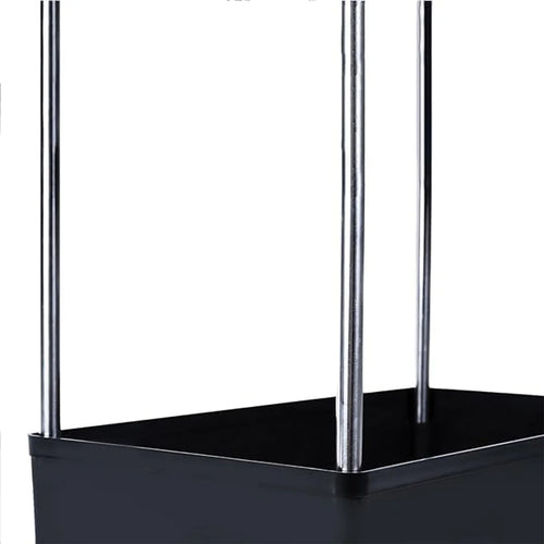 4-Layer Movable Storage Rack Trolley with Wheels – Heavy Duty Plastic Organizer for Kitchen & Bathroom