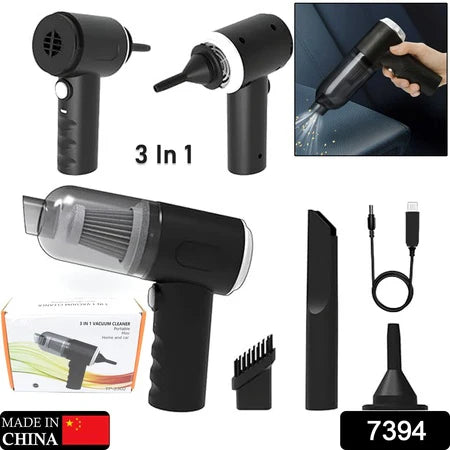Mini Wireless Vacuum Cleaner with Blower – Portable Rechargeable Handheld